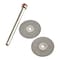 Forney Diamond Wheel Kit, 3/4 in with 1/8 in Mandrel, 3-Piece 60250 - alternate 1